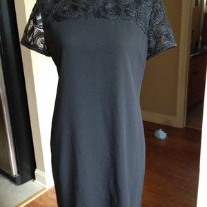 Evan Picone women dress black party, size 6